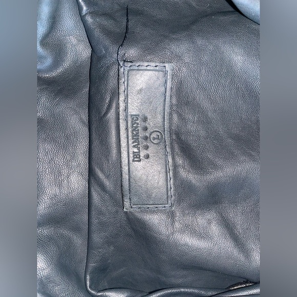 BLANK NYC Black Faux Leather Jacket With Zipper Detailing (Size Large) - Picture 5 of 7